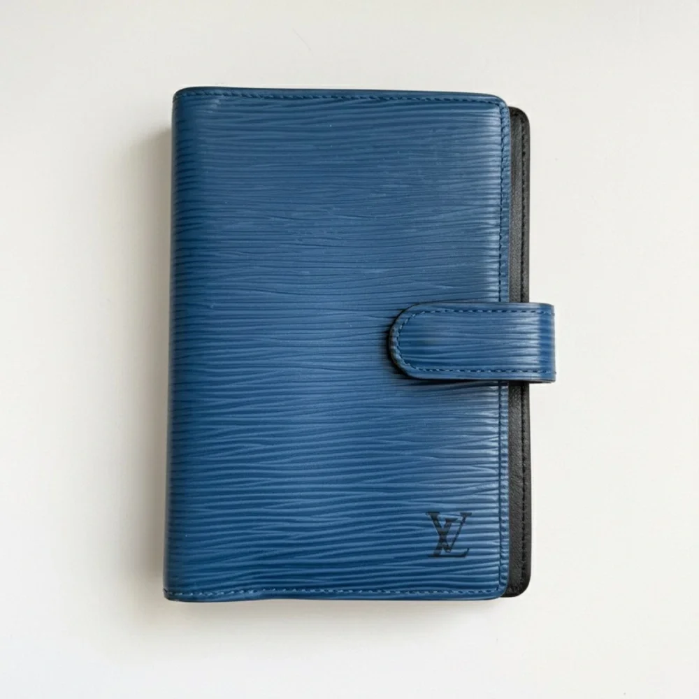 Louis Vuitton Authentic Epi Blue Agenda